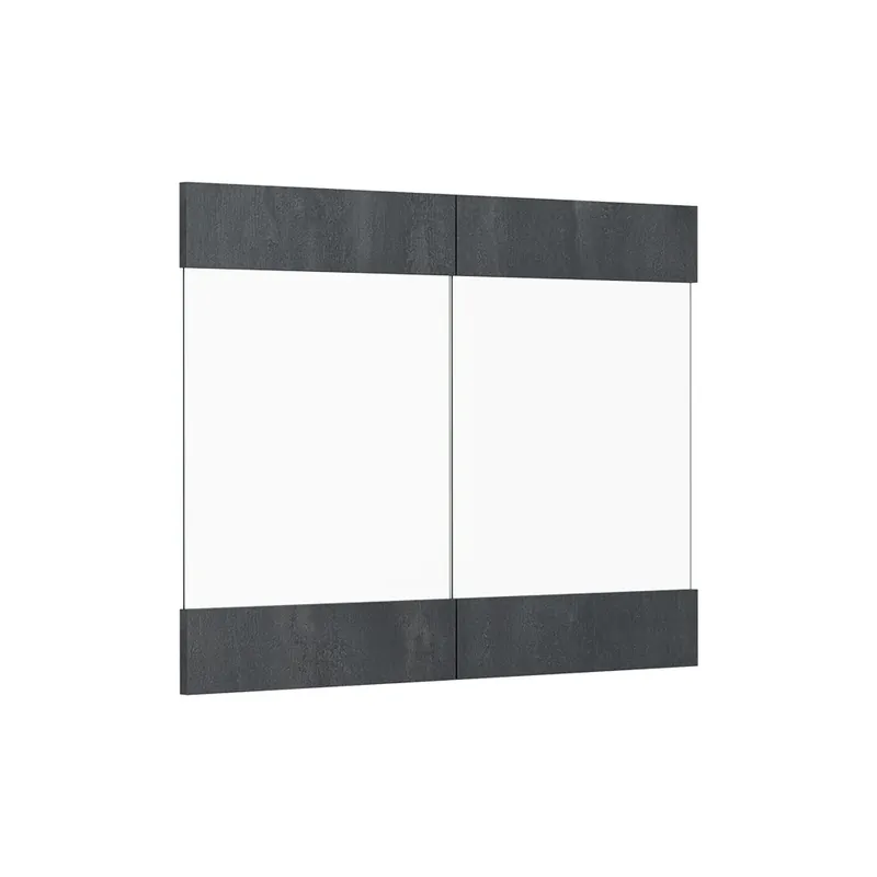 Expediere rapidă Front de bucătărie R-Line Beton negru 79.2x59 cm front de mobilier pentru dulap suspendat cu vitrină Vicco