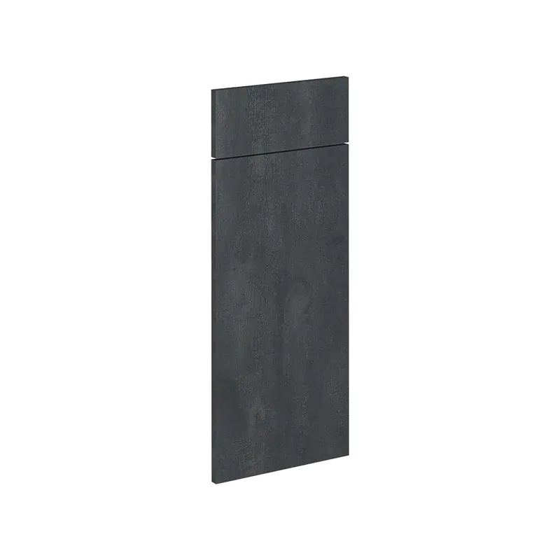Retur ușor Front de bucătărie R-Line Beton negru 29.6x70.8 cm front de mobilier pentru dulap inferior cu sertare Vicco