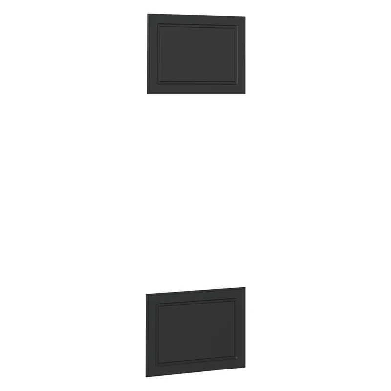 Ofertă limitată Front de bucătărie R-Line Casă de țară antracit 59.6x76.6 cm front de mobilier pentru dulap de încorporare cuptor microunde Vicco