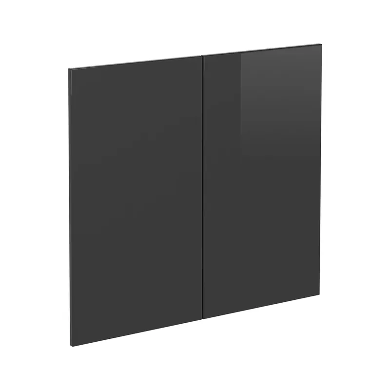 Front de bucătărie R-Line Antracit lucios ridicat 79.2x71.3 cm front de mobilier pentru dulap sub chiuvetă Vicco Premium