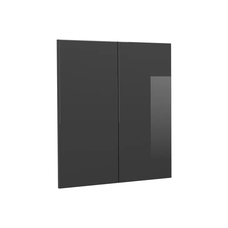 Front de bucătărie R-Line Antracit lucios ridicat 59.2x59 cm front de mobilier pentru dulap suspendat Vicco Popular