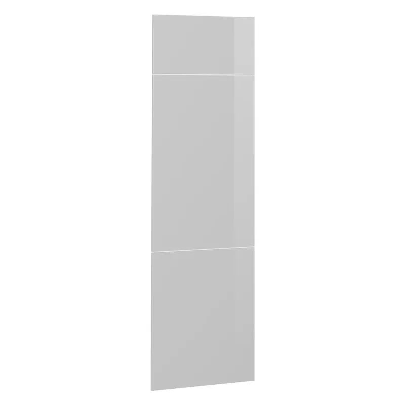 Front de bucătărie R-Line Alb lucios ridicat 59.6x196 cm front de mobilier pentru dulap de încorporare frigider Vicco Reducere extra