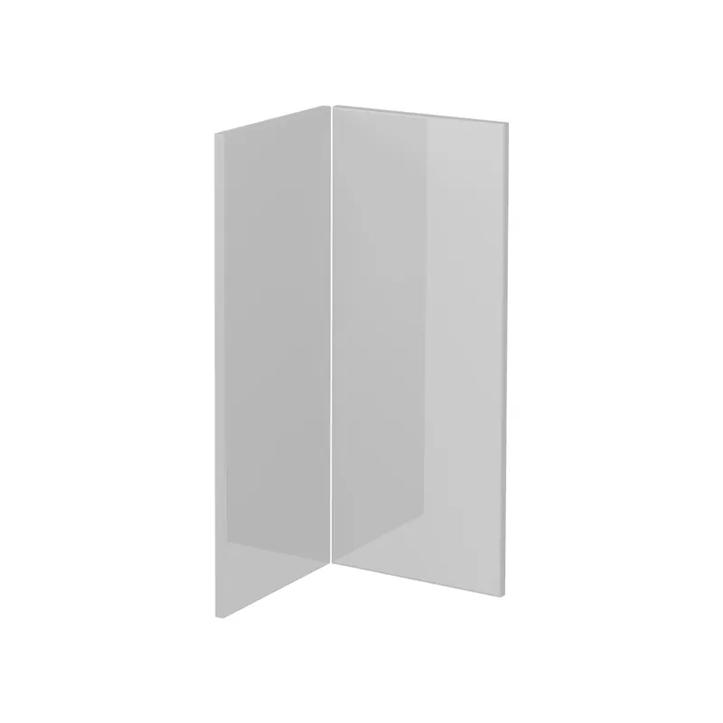 Front de bucătărie R-Line Alb lucios ridicat 59.2x71.3 cm front de mobilier pentru dulap inferior de colț Vicco Preț mic