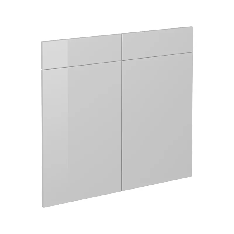 Front de bucătărie R-Line Alb lucios ridicat 79.2x70.8 cm front de mobilier pentru dulap inferior cu sertare Vicco Reducere extra