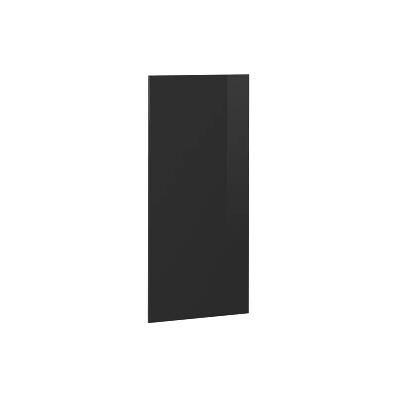 Front de bucătărie R-Line Negru lucios ridicat 59.6x132.7 cm front de mobilier pentru dulap de provizii Vicco Lichidare de stoc