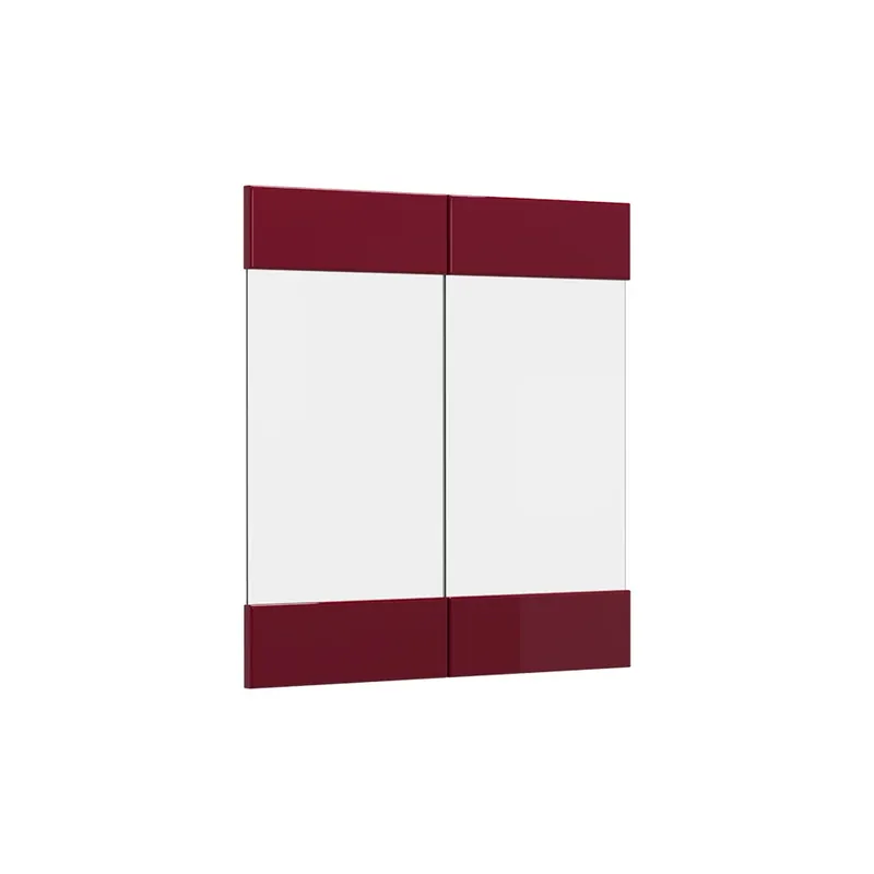 Front de bucătărie R-Line Roșu lucios ridicat 59.2x59 cm front de mobilier pentru dulap suspendat cu vitrină Vicco Retur gratuit