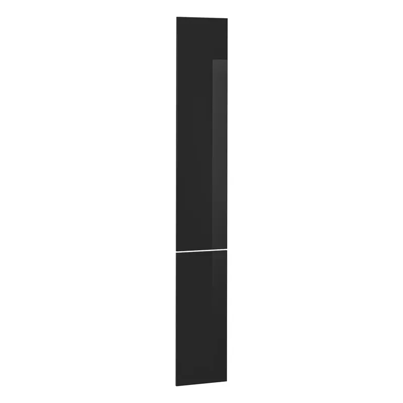 Front de bucătărie R-Line Negru lucios ridicat 29.6x196 cm front de mobilier pentru dulap înalt extractibil Vicco Cel mai vândut