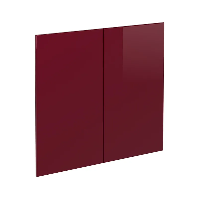 Nu rata Front de bucătărie R-Line Roșu lucios ridicat 79.2x71.3 cm front de mobilier pentru dulap sub chiuvetă Vicco