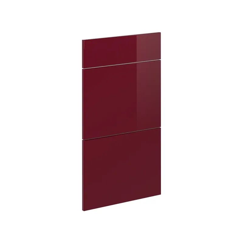 Cumpără acum Front de bucătărie R-Line Roșu lucios ridicat 39.6x70.4 cm front de mobilier pentru dulap inferior cu sertare Vicco