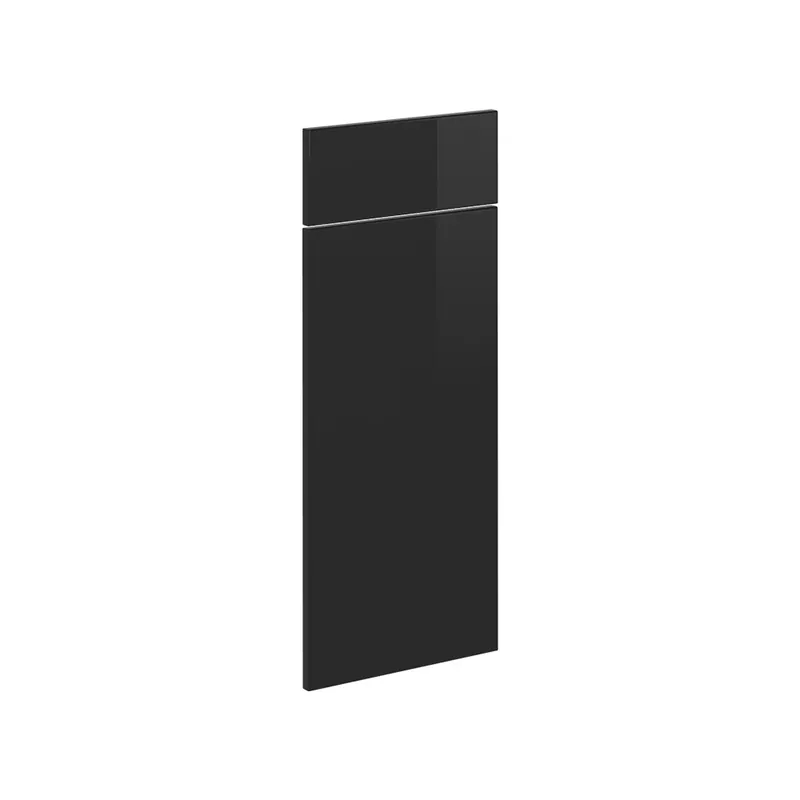 Front de bucătărie R-Line Negru lucios ridicat 29.6x70.8 cm front de mobilier pentru dulap inferior cu sertare Vicco Plată sigură