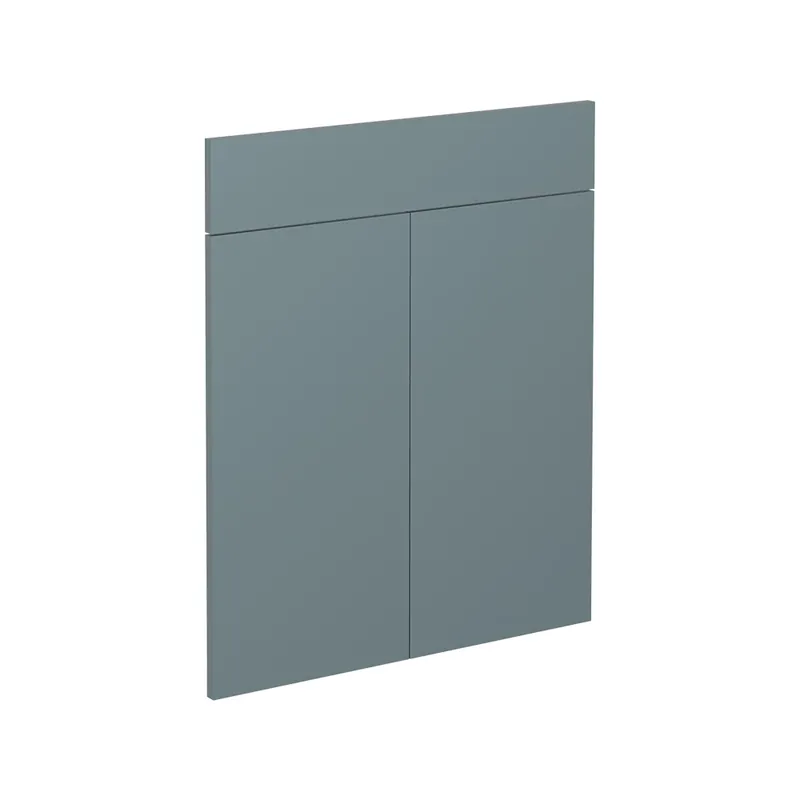 Reducere specială Front de bucătărie R-Line Albastru-gri 59.6x70.8 cm front de mobilier pentru dulap inferior cu sertare Vicco