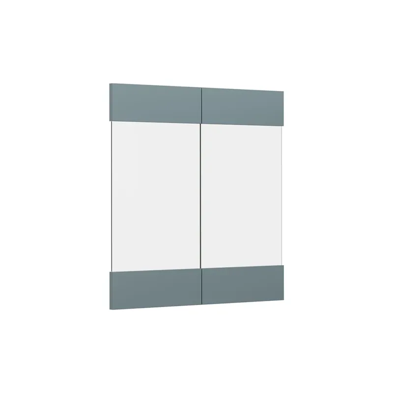 Bestseller Front de bucătărie R-Line Albastru-gri 59.2x59 cm front de mobilier pentru dulap suspendat cu vitrină Vicco