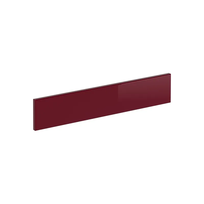 Plată sigură Front de bucătărie R-Line Roșu lucios ridicat 59.6x11.2 cm front de mobilier pentru dulap de încorporare cuptor Vicco
