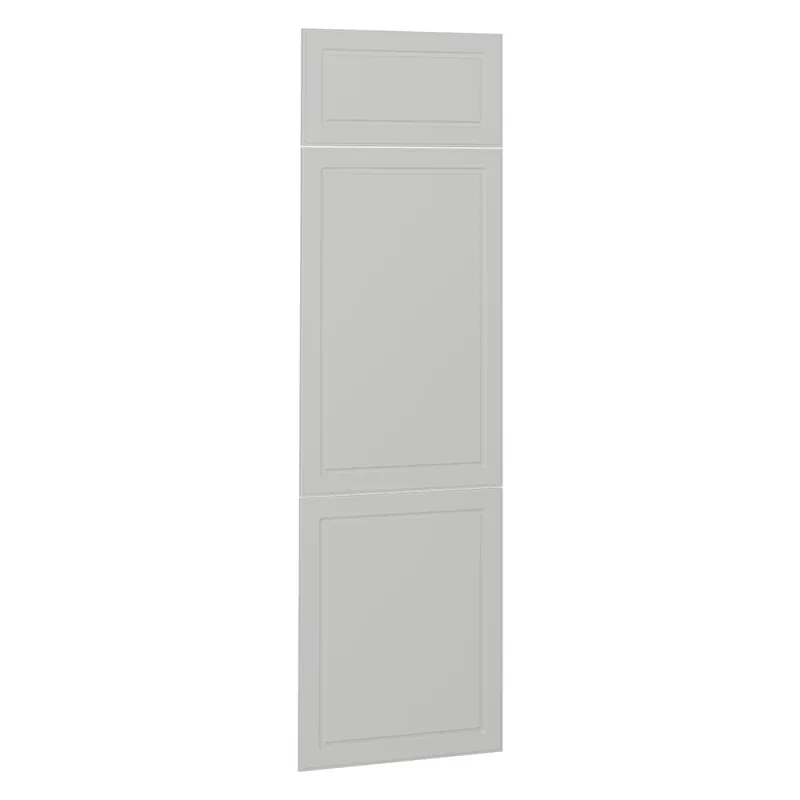 Ofertă limitată Front de bucătărie R-Line Casă de țară albă 59.6x196 cm front de mobilier pentru dulap de încorporare frigider Vicco