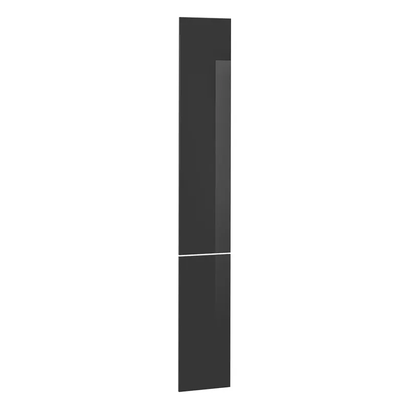 Plată sigură Front de bucătărie R-Line Antracit lucios ridicat 29.6x196 cm front de mobilier pentru dulap înalt extractibil Vicco