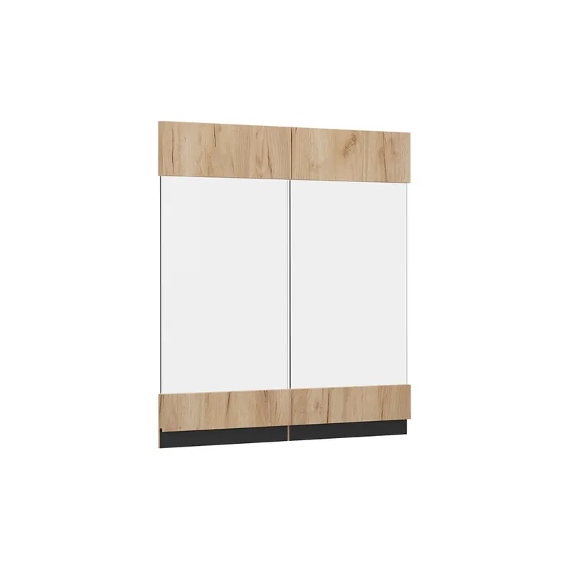 Preț redus Front de bucătărie R-Line Stejar Goldkraft 59.2x59 cm front de mobilier pentru dulap suspendat cu vitrină Vicco