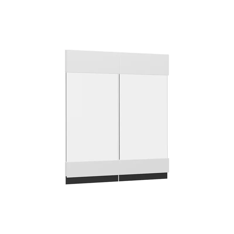 Front de bucătărie R-Line Alb 59.2x59 cm front de mobilier pentru dulap suspendat cu vitrină Vicco Preferatul clienților