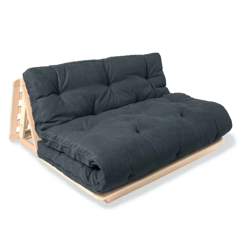 Cumpără online Canapea futon WoodMan Layti 140 lemn fag grafit WUA-01116