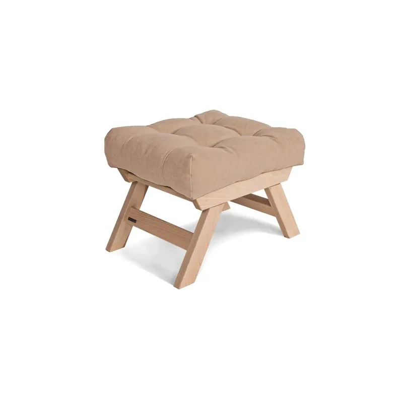Nu rata Pouf WoodMan bej lemn fag 62x62x40 cm SKU 492
