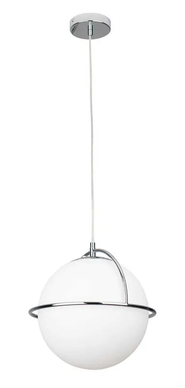 Pendul Max Light P0380 crom metal si sticla E27 34 cm Calitate înaltă