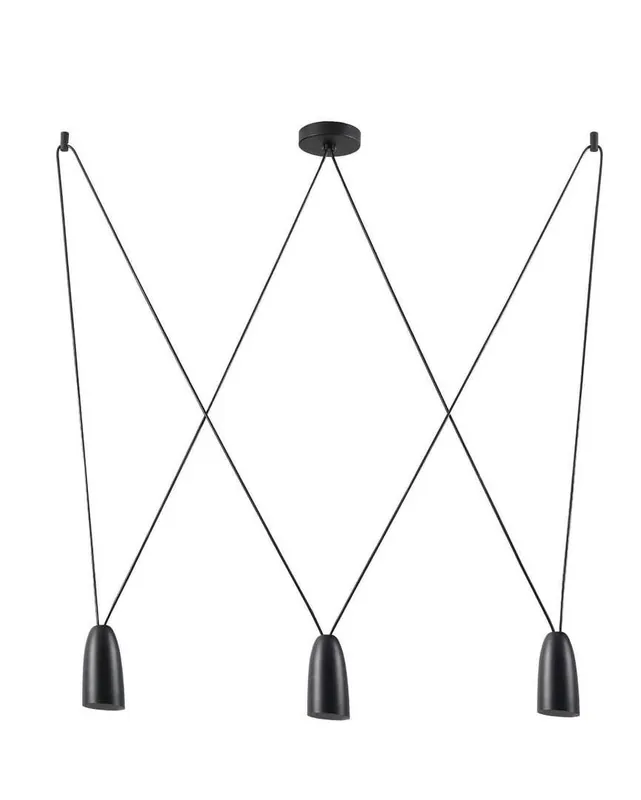 Pendul Max Light Sistema P0399 negru metal 3xG9 80 cm Promoție