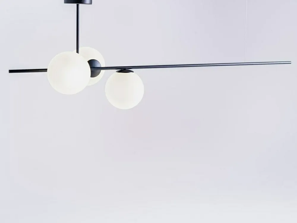 Premium Lampă suspendată orizontală BOBLER - neagră