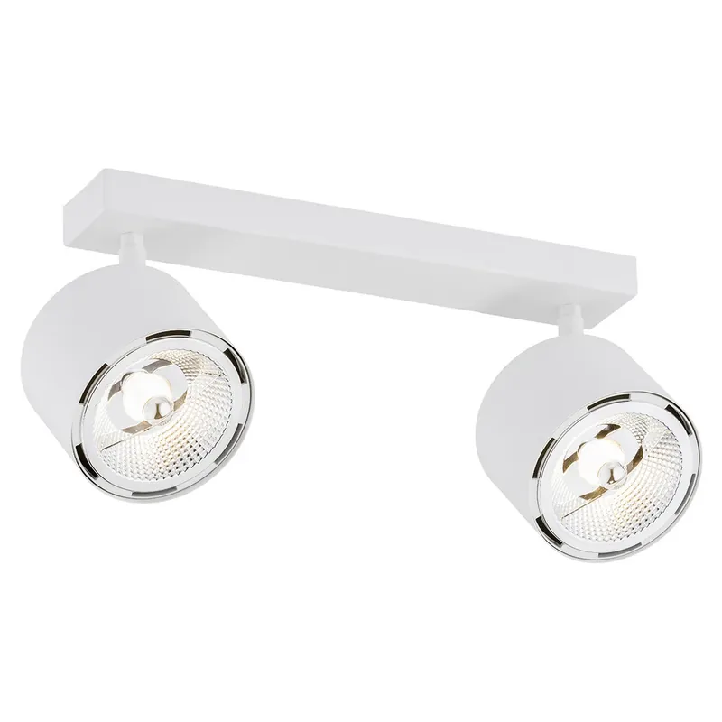 Comandă acum Plafonieră Argon Clevland 2xGU10 AR111 albă, oțel, reglabilă, SKU 1031