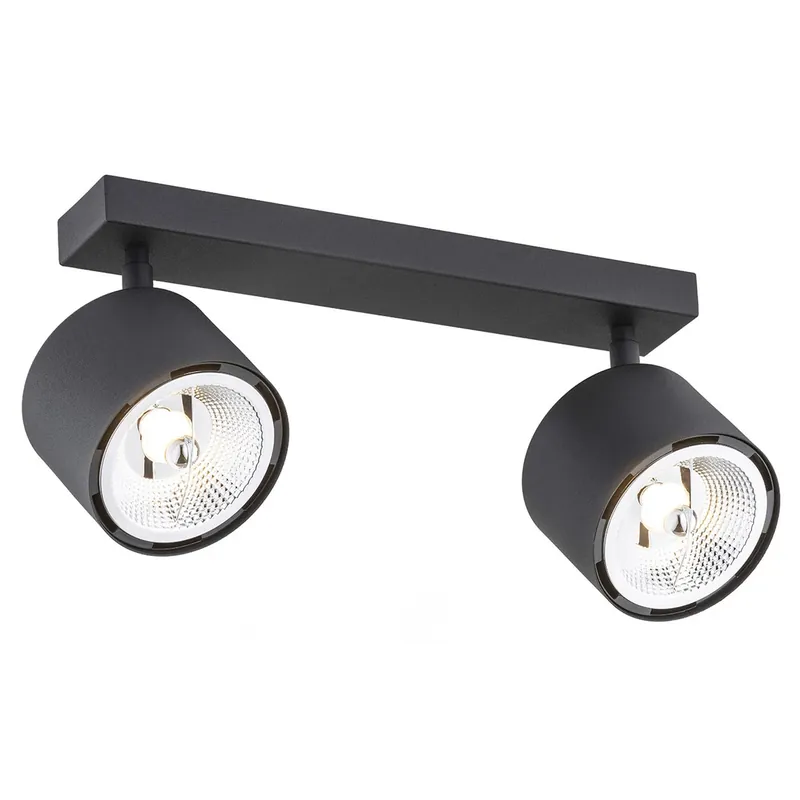 Plafonieră ARGON Clevland neagră 2xGU10 AR111 reglabilă SKU 1032 Premium