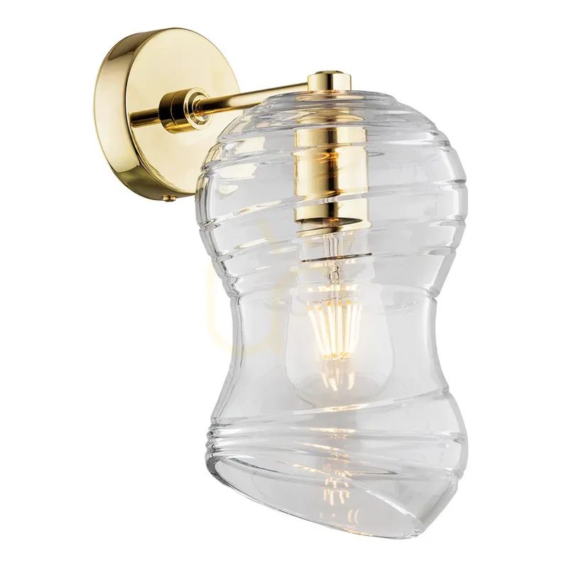 Calitate înaltă Aplică ARGON Deportivo transparent alamă E27 320 mm SKU 4741