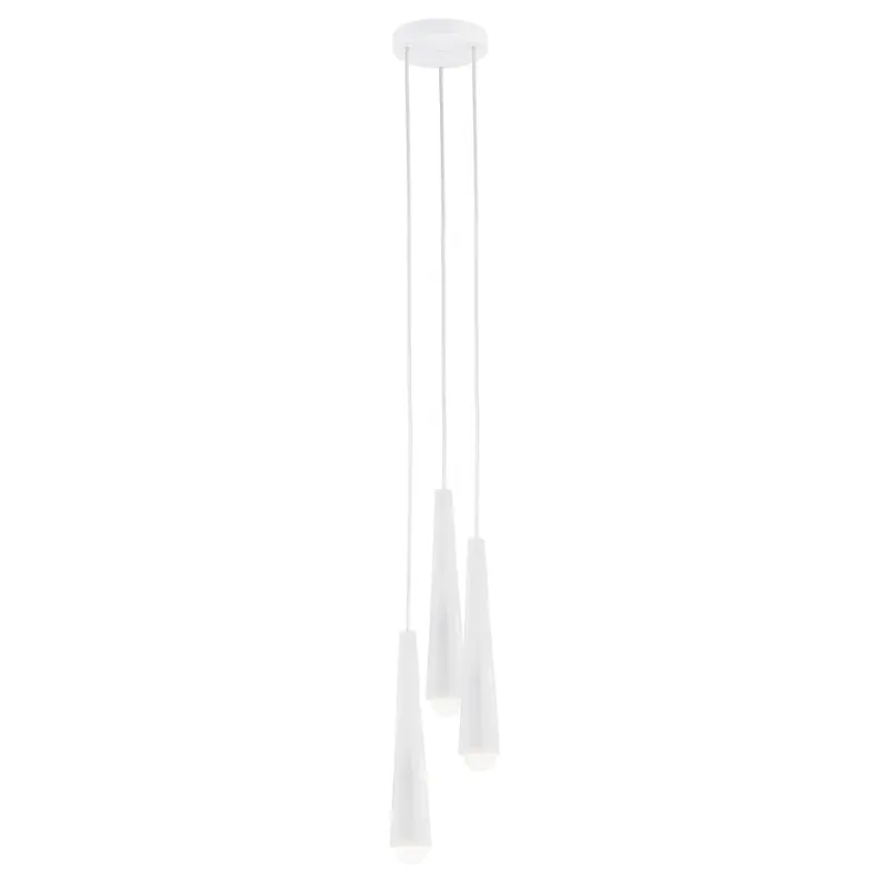 Lampa suspendata Argon HOLLYWOOD alba lucioasa, 3xE14, SKU 6102 Cumpără online
