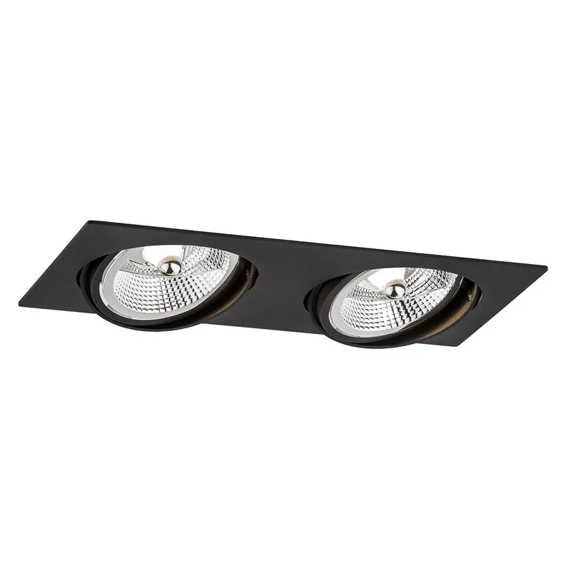 Spot încastrat ARGON Olimp Plus 2xGU10-AR111 negru, 1047 Super ofertă