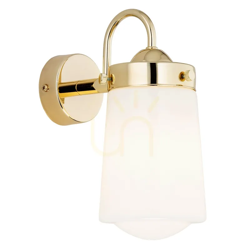 Aplică Argon Pasadena alb lucios alamă IP44 E27 SKU 4717 Popular