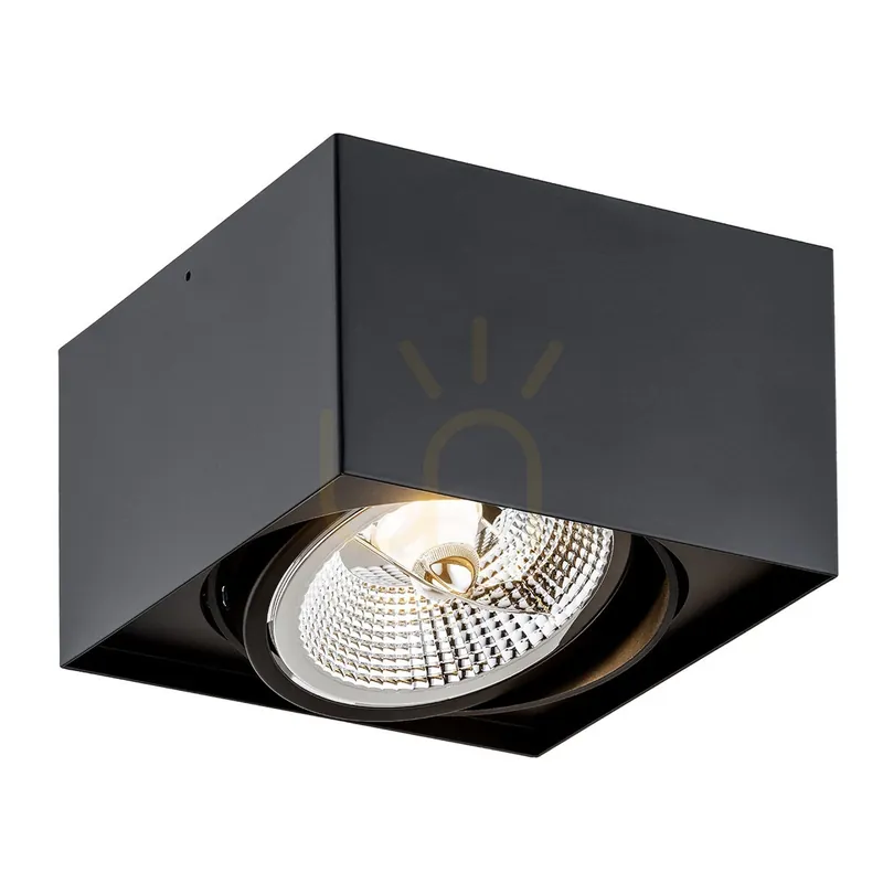 Plafonieră ARGON Rodos Plus neagră GU10 AR111 150 mm 4754 BZ Noutate