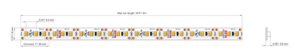 Bandă LED K-40-1220-12V 9,6W/m Cumpără online