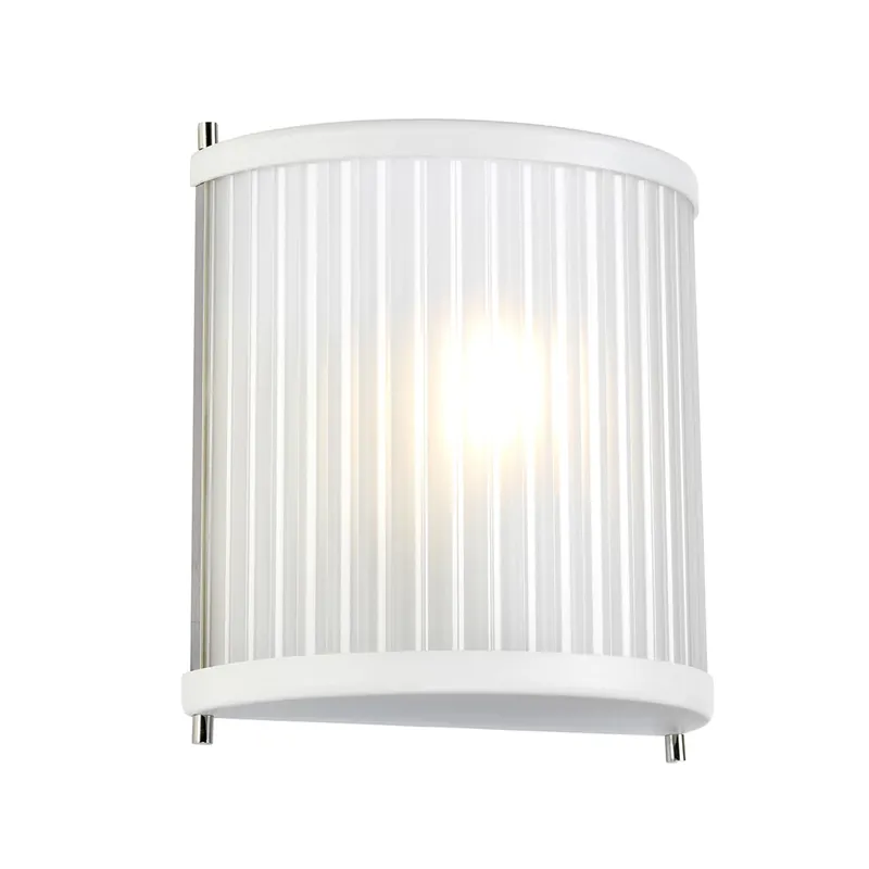 Aplică Corona cu 1 lumină - Nichel lustruit alb Elstead Reducere extra