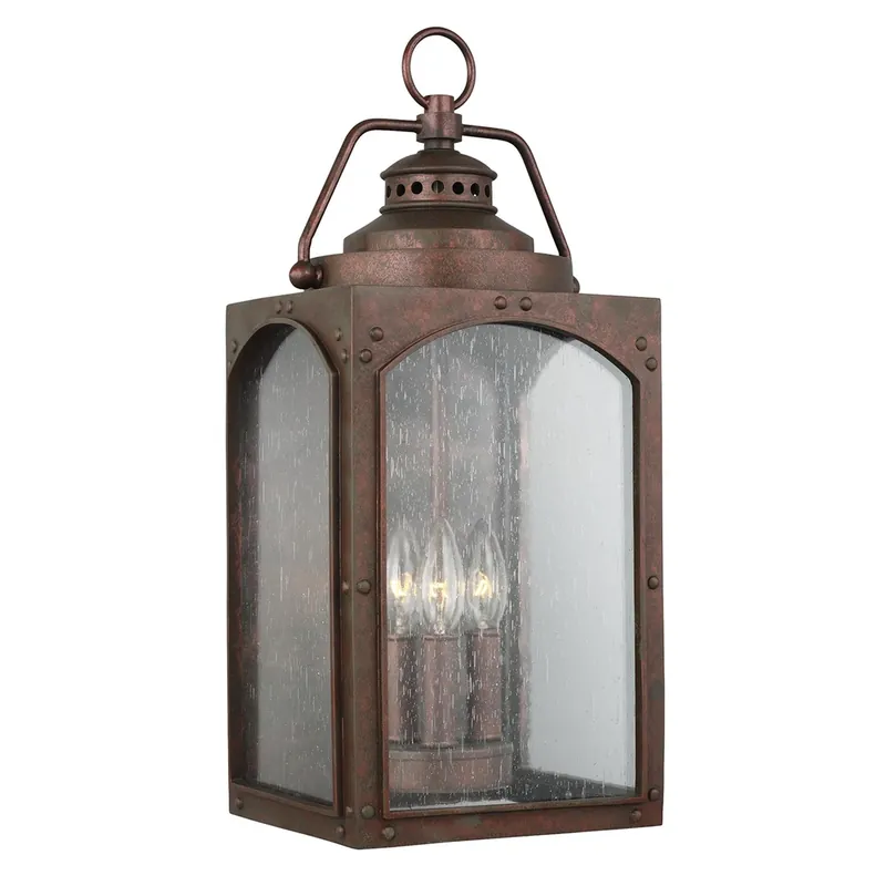 Lanternă mare de perete Randhurst, 3 lumini, Elstead Popular