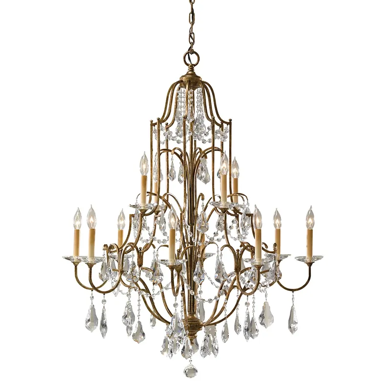 Valentina 12 Lumini Mu Lighti-Tier Candelabru Elstead Preț promoțional