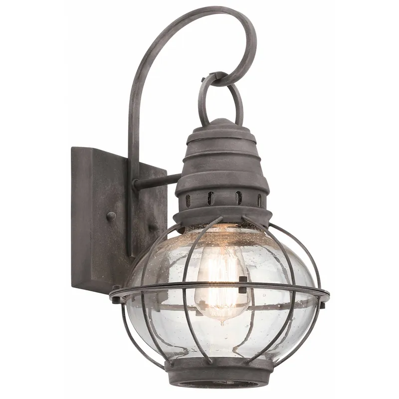 Retur ușor Bridge Point 1 Light Medium Wall Lantern Elstead
