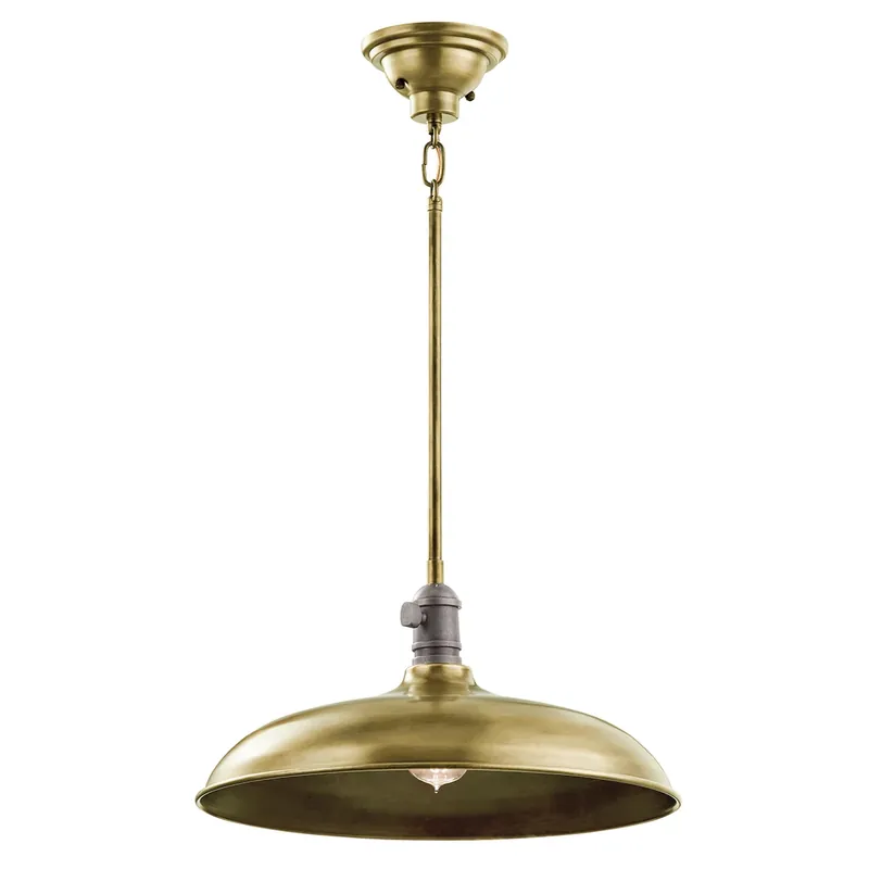 Cobson 1 Lampă suspendată/semi-încastrată - alamă naturală Elstead Ofertă de sezon