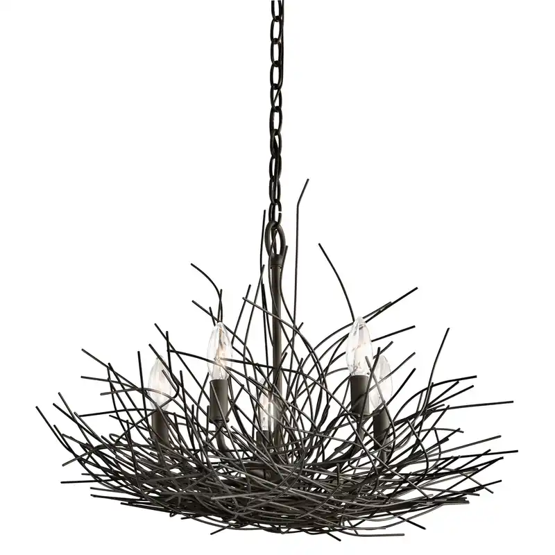 Comandă acum Candelabru organic cu 5 lumini Elstead