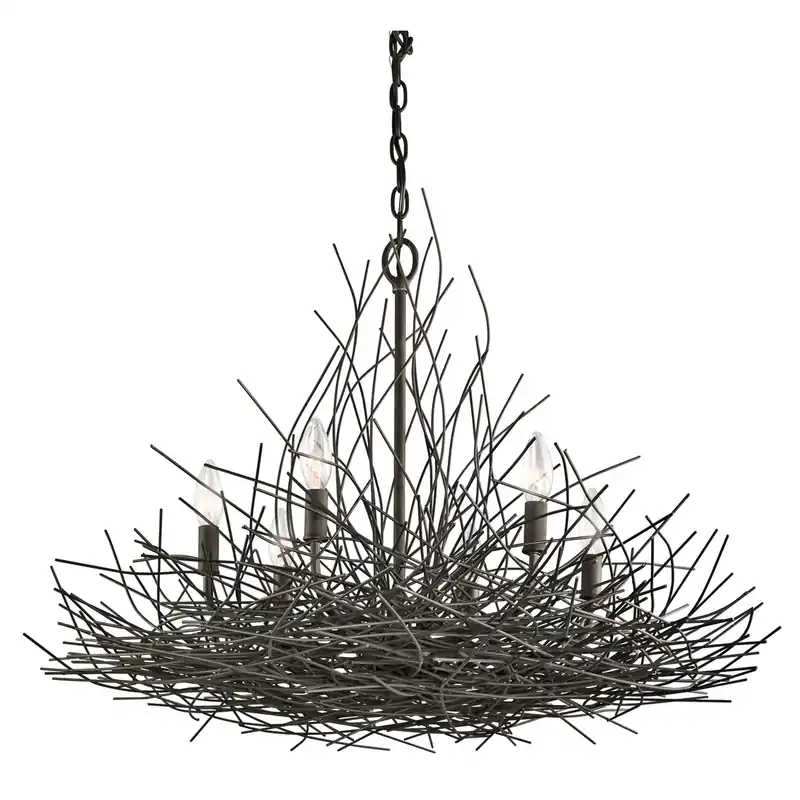 Candelabru organic cu 6 lumini Elstead Preferatul clienților