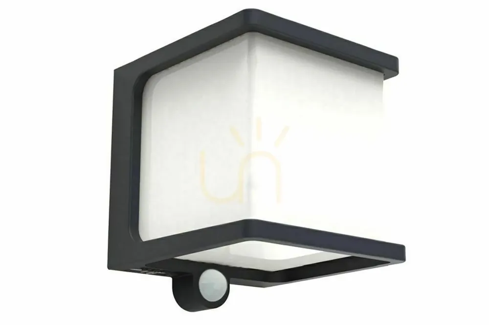 Lampă de perete exterior LED Lutec Doblo antracit cu senzor de mișcare 6940101125 Chilipir
