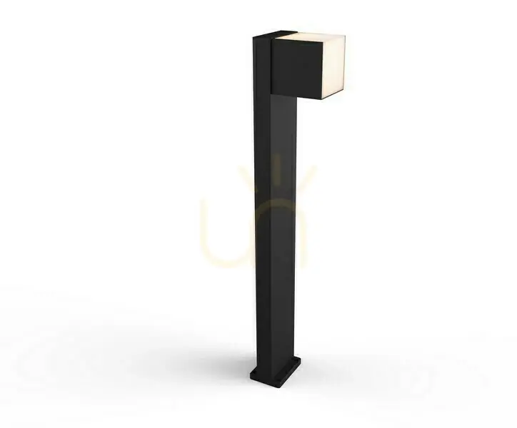 Chilipir Lampă stâlp exterior LED Lutec CUBA negru 75 cm 12W aluminiu 7193802012