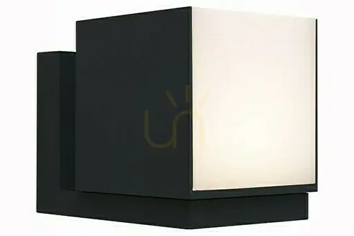 Lampă de perete exterior LED Lutec CUBA negru aluminiu 12W 5193803012 Expediere rapidă