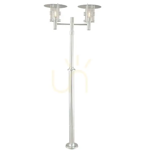 Comandă acum Felinar de grădină/parc Stockholm 283 galvanizat 174-252cm E27 Norlys