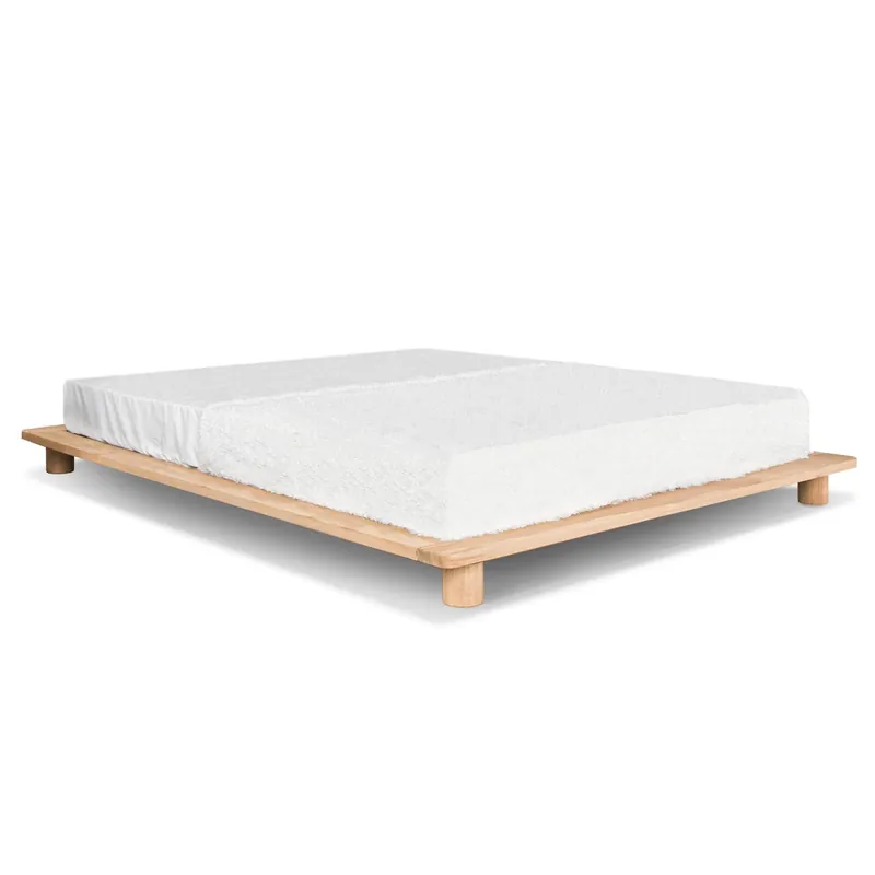 Reduceri Pat jos WoodMan Cone 160x200 lemn fag brut minimalist WUA-01062