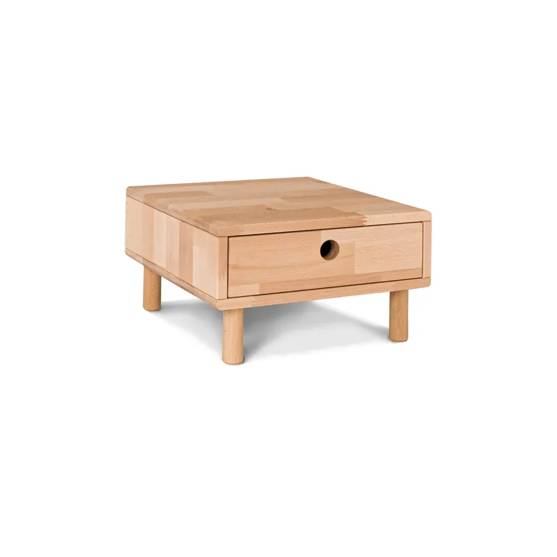 Retur gratuit Noptieră WoodMan Cone din lemn de fag, 24 cm, cu sertar, WUA-01065