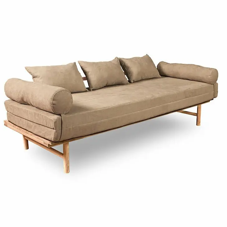 Bestseller Canapea WoodMan Le Mar bej lemn brut 201 cm SKU 101225