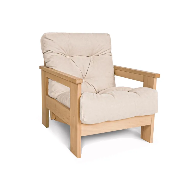 Livrare rapidă Fotoliu lemn WoodMan Mexico fag tapițerie crem WUA-01360