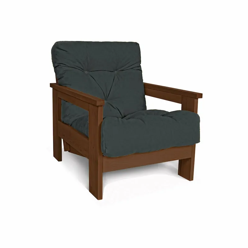 Discount Fotoliu din lemn WoodMan Mexico, nuc grafit, WUA-00825